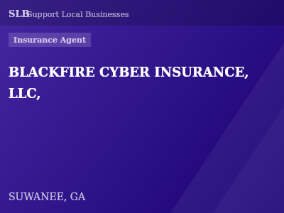 BLACKFIRE CYBER INSURANCE, LLC, — Insurance Agent in SUWANEE, GA