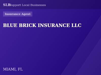 BLUE BRICK INSURANCE LLC — Insurance Agent in MIAMI, FL