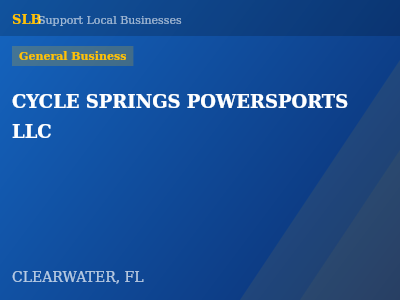 CYCLE SPRINGS POWERSPORTS LLC — General Business in CLEARWATER, FL