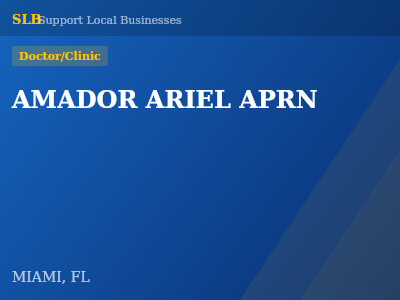 AMADOR ARIEL APRN — Doctor/Clinic in MIAMI, FL