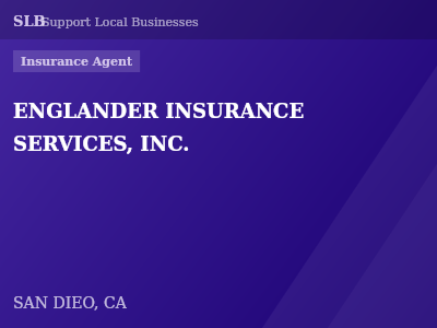 ENGLANDER INSURANCE SERVICES, INC. — Insurance Agent in SAN DIEO, CA