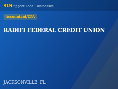 RADIFI FEDERAL CREDIT UNION — Accountant/CPA in JACKSONVILLE, FL