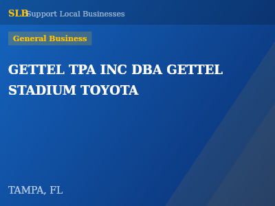 GETTEL TPA INC DBA GETTEL STADIUM TOYOTA — General Business in TAMPA, FL