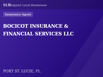 BOCICOT INSURANCE & FINANCIAL SERVICES LLC — Insurance Agent in PORT ST. LUCIE, FL