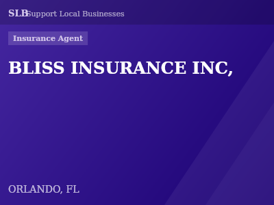 BLISS INSURANCE INC, — Insurance Agent in ORLANDO, FL