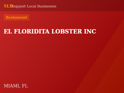 EL FLORIDITA LOBSTER INC — Restaurant in MIAMI, FL