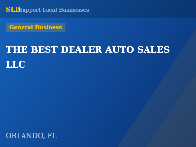 THE BEST DEALER AUTO SALES LLC — General Business in ORLANDO, FL