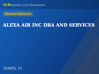 ALEXA AIR INC DBA AND SERVICES — General Business in TAMPA, FL