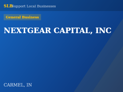 NEXTGEAR CAPITAL, INC — General Business in CARMEL, IN