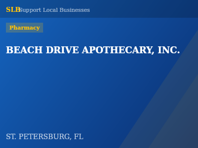 BEACH DRIVE APOTHECARY, INC. — Pharmacy in ST. PETERSBURG, FL