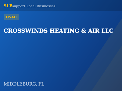 CROSSWINDS HEATING & AIR LLC — HVAC in MIDDLEBURG, FL