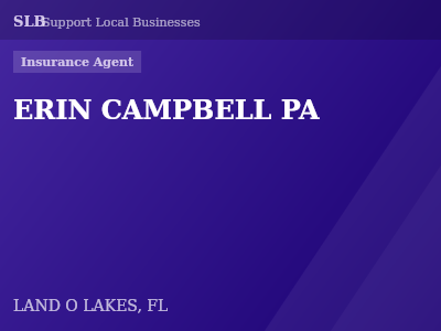 ERIN CAMPBELL PA — Insurance Agent in LAND O LAKES, FL