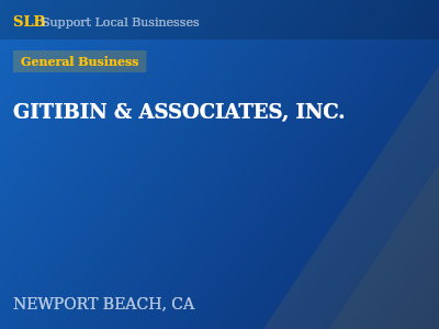 GITIBIN & ASSOCIATES, INC. — General Business in NEWPORT BEACH, CA