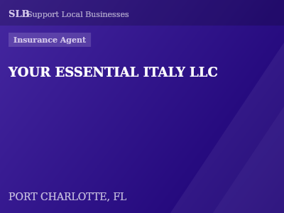 YOUR ESSENTIAL ITALY LLC — Insurance Agent in PORT CHARLOTTE, FL
