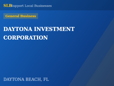 DAYTONA INVESTMENT CORPORATION — General Business in DAYTONA BEACH, FL