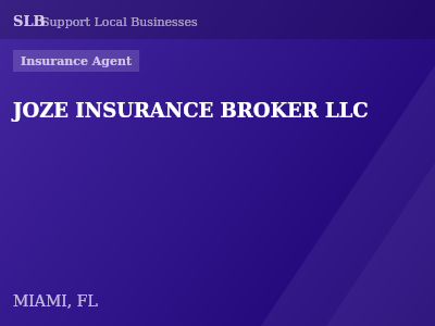 JOZE INSURANCE BROKER LLC — Insurance Agent in MIAMI, FL