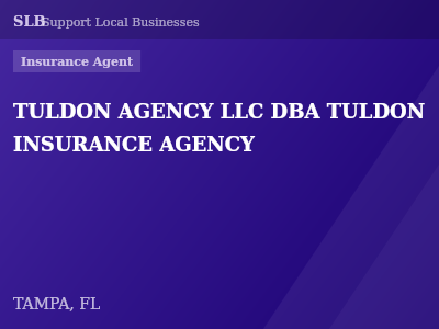 TULDON AGENCY LLC DBA TULDON INSURANCE AGENCY — Insurance Agent in TAMPA, FL