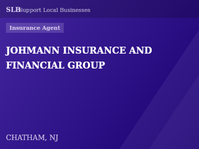JOHMANN INSURANCE AND FINANCIAL GROUP — Insurance Agent in CHATHAM, NJ