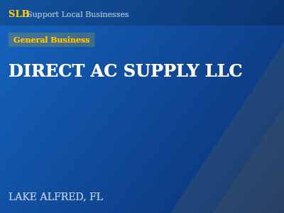 DIRECT AC SUPPLY LLC — General Business in LAKE ALFRED, FL