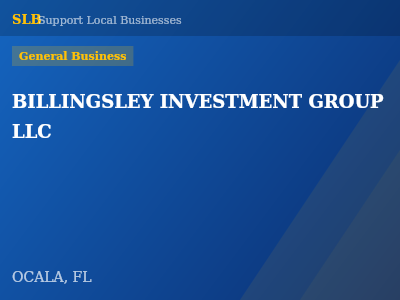 BILLINGSLEY INVESTMENT GROUP LLC — General Business in OCALA, FL