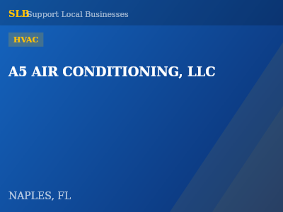 A5 AIR CONDITIONING, LLC — HVAC in NAPLES, FL