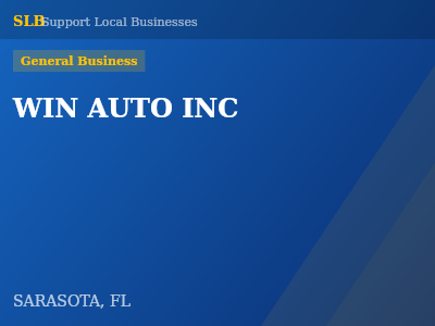 WIN AUTO INC — General Business in SARASOTA, FL
