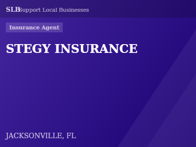STEGY INSURANCE — Insurance Agent in JACKSONVILLE, FL