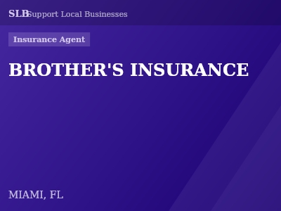 BROTHER'S INSURANCE — Insurance Agent in MIAMI, FL