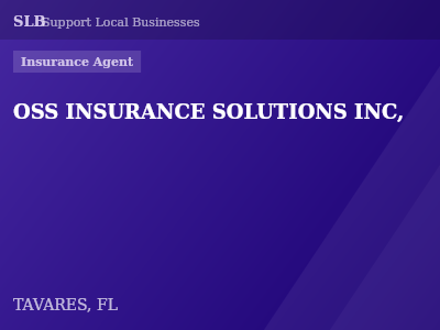 OSS INSURANCE SOLUTIONS INC, — Insurance Agent in TAVARES, FL