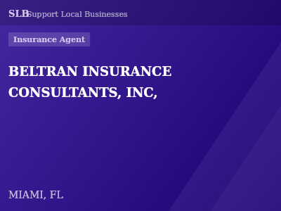 BELTRAN INSURANCE CONSULTANTS, INC, — Insurance Agent in MIAMI, FL
