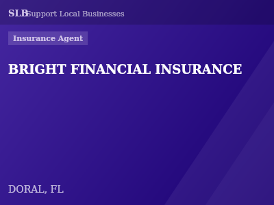 BRIGHT FINANCIAL INSURANCE — Insurance Agent in DORAL, FL