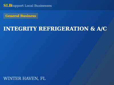 INTEGRITY REFRIGERATION & A/C — General Business in WINTER HAVEN, FL