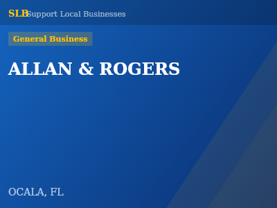 ALLAN & ROGERS — General Business in OCALA, FL