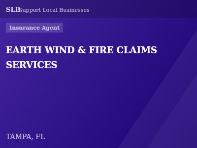 EARTH WIND & FIRE CLAIMS SERVICES — Insurance Agent in TAMPA, FL