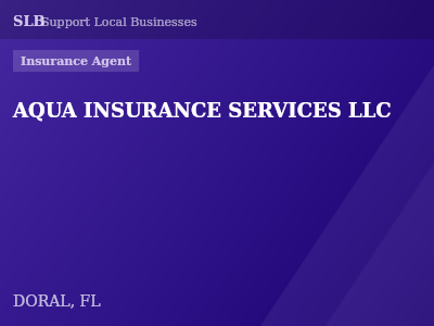 AQUA INSURANCE SERVICES LLC — Insurance Agent in DORAL, FL