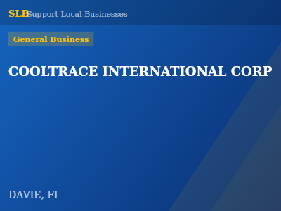 COOLTRACE INTERNATIONAL CORP — General Business in DAVIE, FL