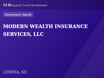 MODERN WEALTH INSURANCE SERVICES, LLC — Insurance Agent in LENEXA, KS