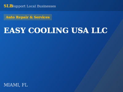EASY COOLING USA LLC — Auto Repair & Services in MIAMI, FL