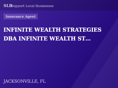 INFINITE WEALTH STRATEGIES DBA INFINITE WEALTH STRATEGIES INSURANCE AGENCY — Insurance Agent in JACKSONVILLE, FL