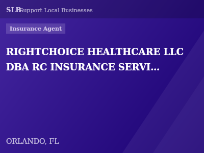 RIGHTCHOICE HEALTHCARE LLC DBA RC INSURANCE SERVICES — Insurance Agent in ORLANDO, FL