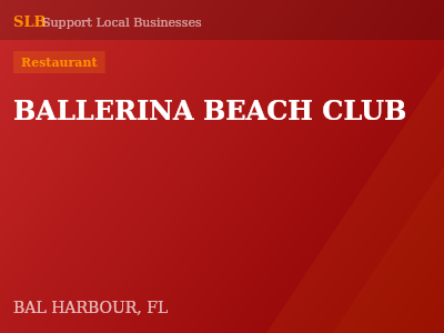 BALLERINA BEACH CLUB — Restaurant in BAL HARBOUR, FL