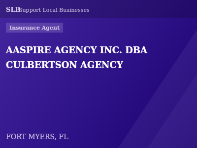 AASPIRE AGENCY INC. DBA CULBERTSON AGENCY — Insurance Agent in FORT MYERS, FL