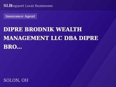 DIPRE BRODNIK WEALTH MANAGEMENT LLC DBA DIPRE BRODNIK INSURANCE WEALTH MANAGEMENT LLC — Insurance Agent in SOLON, OH