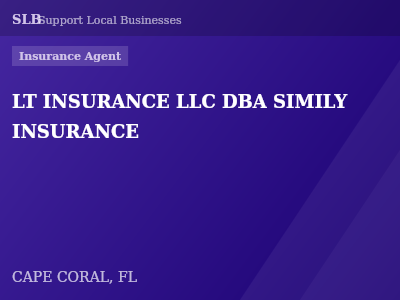 LT INSURANCE LLC DBA SIMILY INSURANCE — Insurance Agent in CAPE CORAL, FL