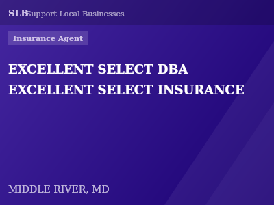 EXCELLENT SELECT DBA EXCELLENT SELECT INSURANCE — Insurance Agent in MIDDLE RIVER, MD