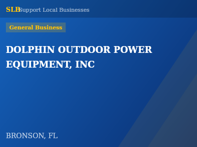 DOLPHIN OUTDOOR POWER EQUIPMENT, INC — General Business in BRONSON, FL