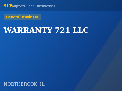 WARRANTY 721 LLC — General Business in NORTHBROOK, IL