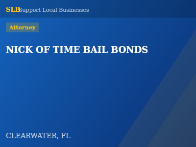 NICK OF TIME BAIL BONDS — Attorney in CLEARWATER, FL