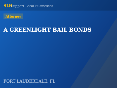 A GREENLIGHT BAIL BONDS — Attorney in FORT LAUDERDALE, FL