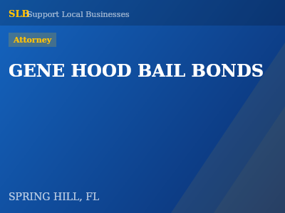 GENE HOOD BAIL BONDS — Attorney in SPRING HILL, FL